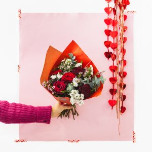 Ramo de 5 rosas vermelhas - Especial Valentines